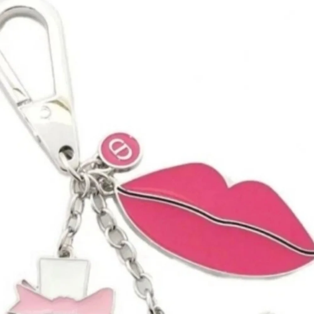 Pink and Silver Keychain